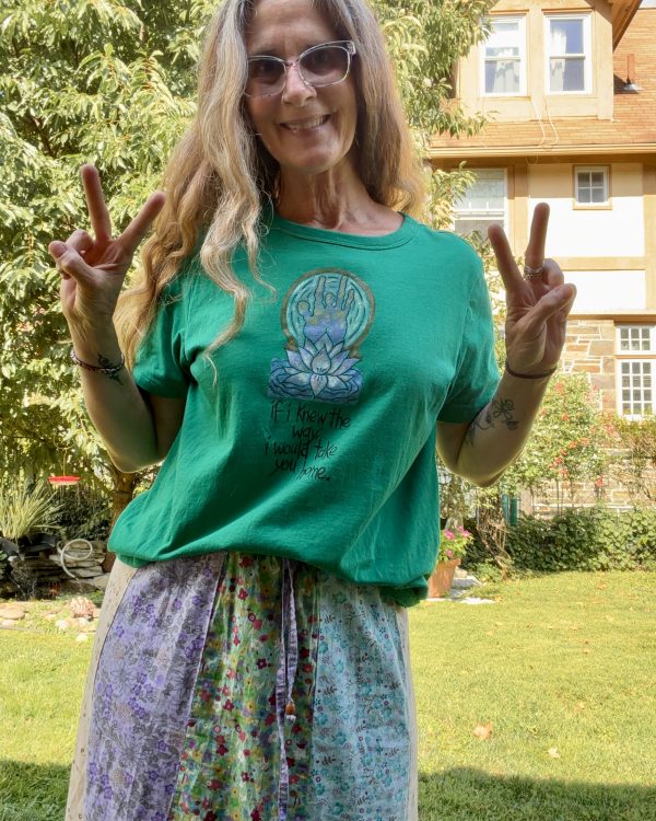 Ripple Block Print Ladies T-Shirt